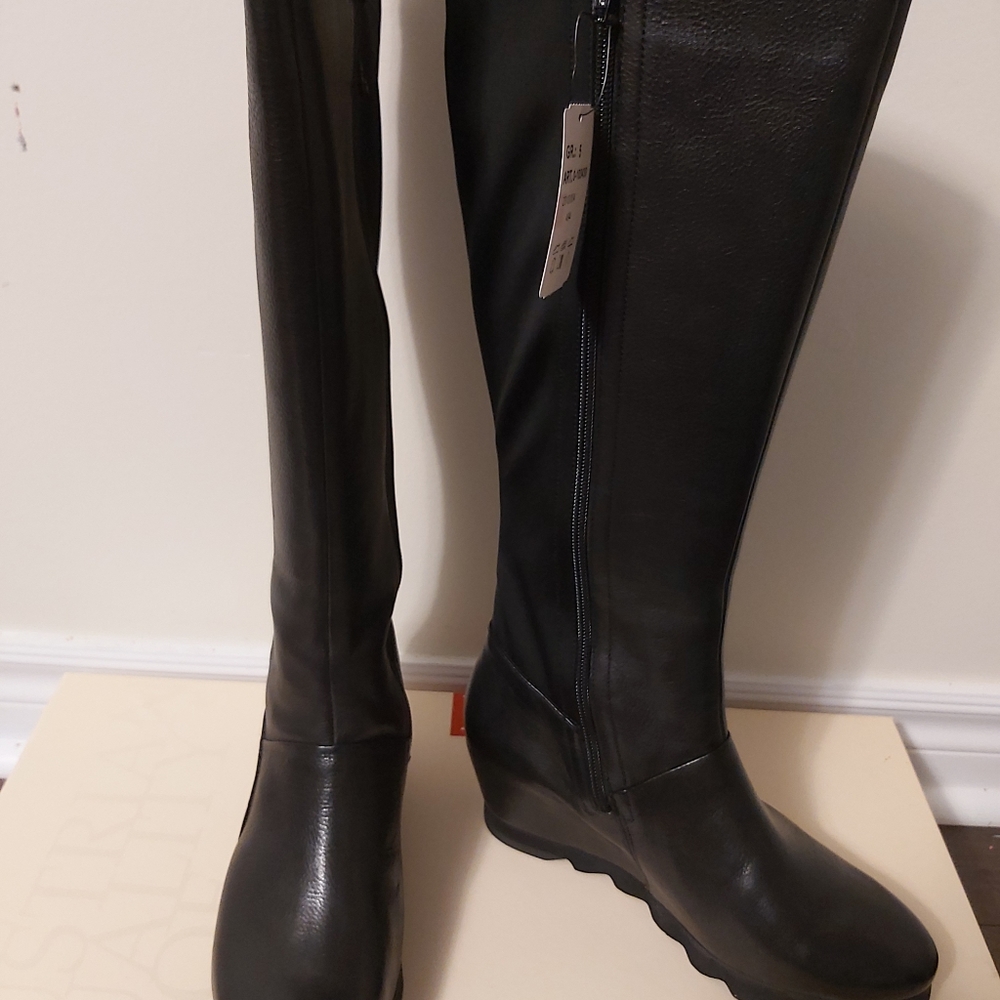 Hogl Womens Long Wedge Heel Boots